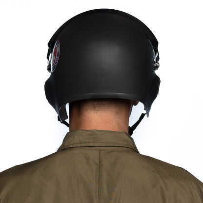 Casque Pilote Airborne Noir avec Accessoires - Déguisement Militaire