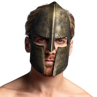 Casque Gladiateur Antique Doré - Déguisement Guerrier Spartiate