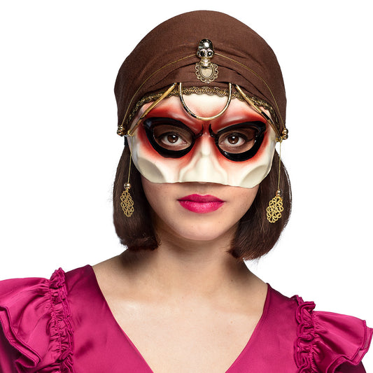 Masque Vénitien Baroque Femme | Loup de Carnaval Luxe