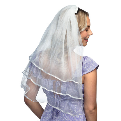 Voile de Communion Blanc avec Diadème - Accessoire de Fête