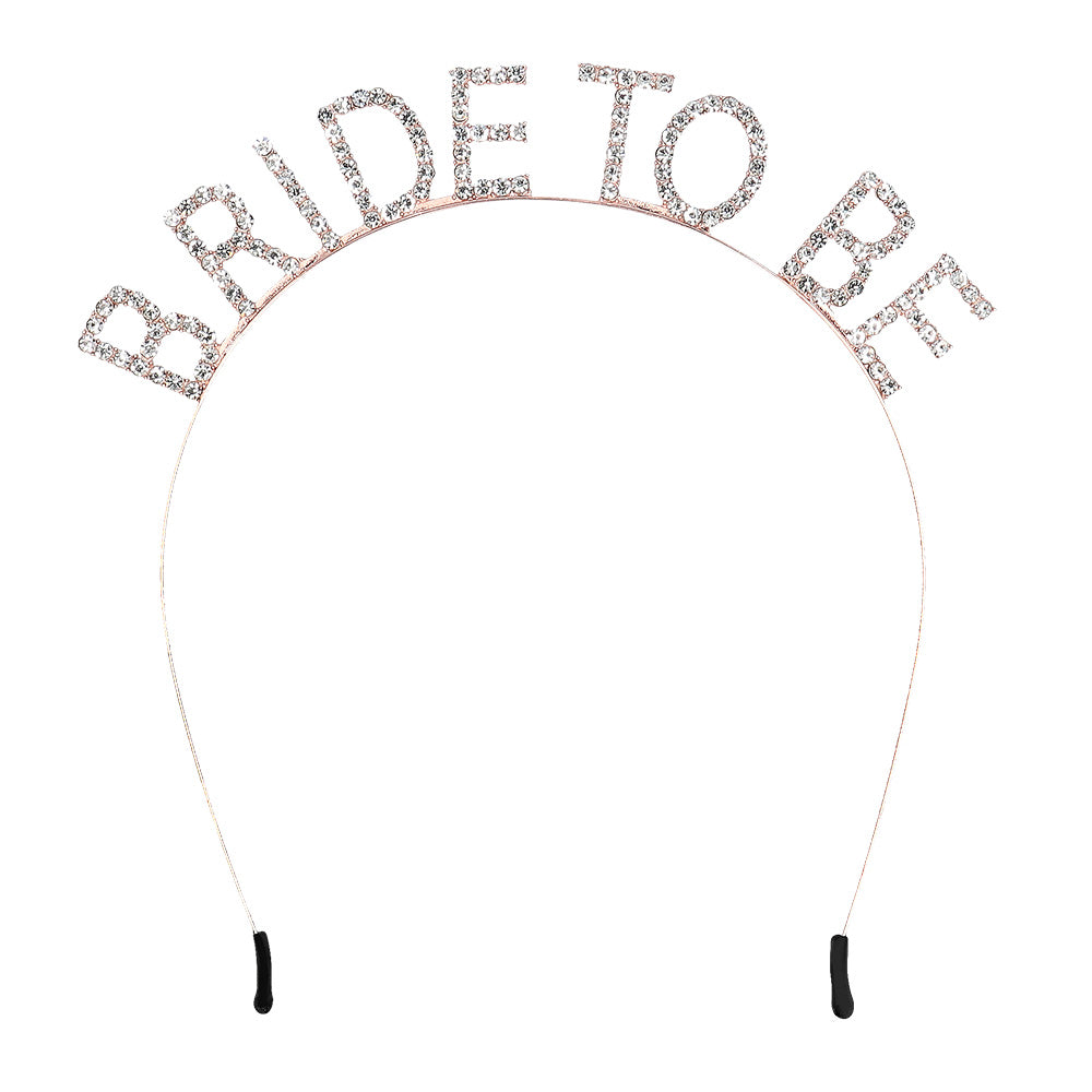 Serre-tête Bride To Be Paillettes - Accessoire Evjf Mariage