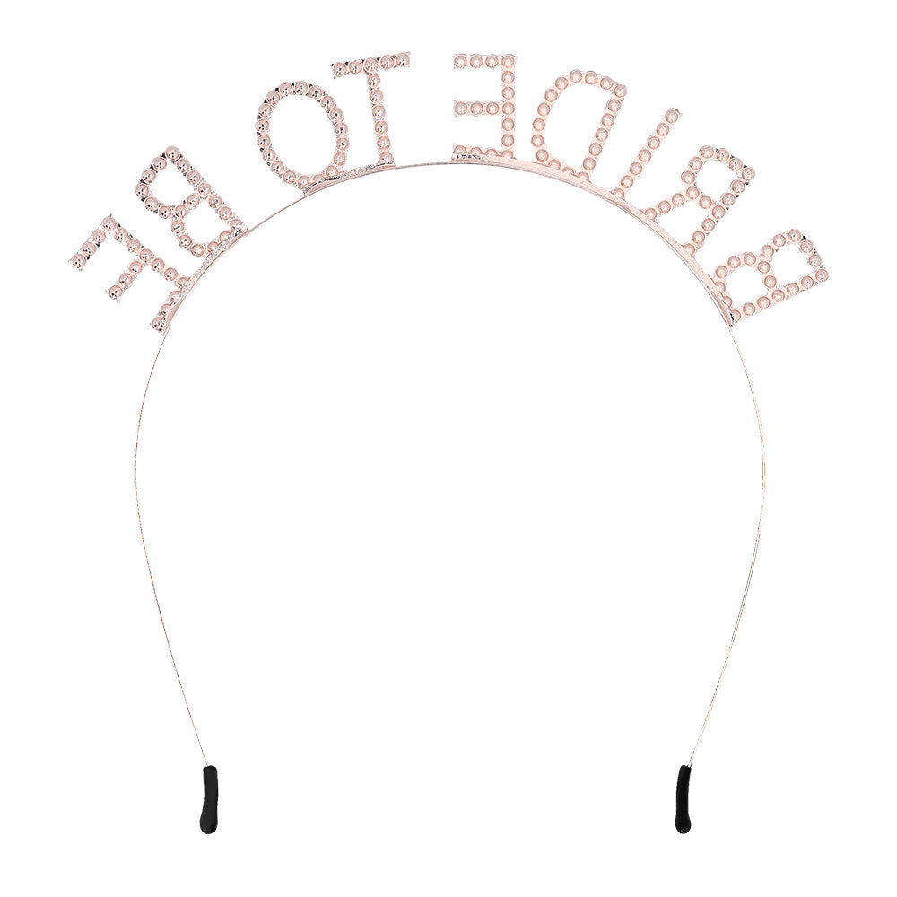 Serre-tête Bride To Be Paillettes - Accessoire Evjf Mariage
