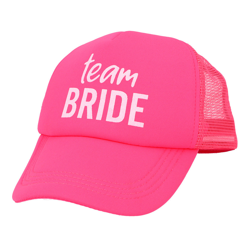 Casquette Team Bride Rose Fluo - Enterrement Vie de Jeune Fille
