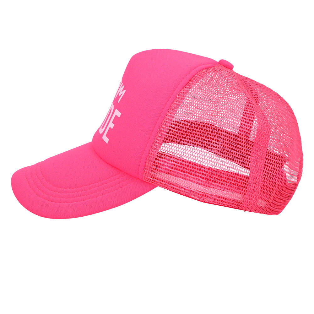 Casquette Team Bride Rose Fluo - Enterrement Vie de Jeune Fille