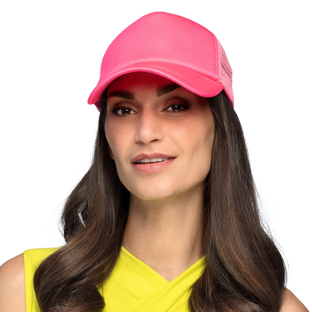 Casquette Trucker Fluo Néon UV Blacklight | Couleurs Vives Fête