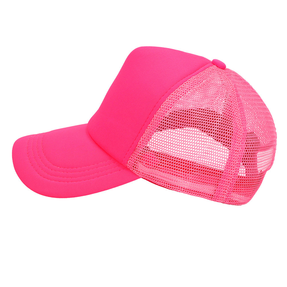 Casquette Trucker Fluo Néon UV Blacklight | Couleurs Vives Fête