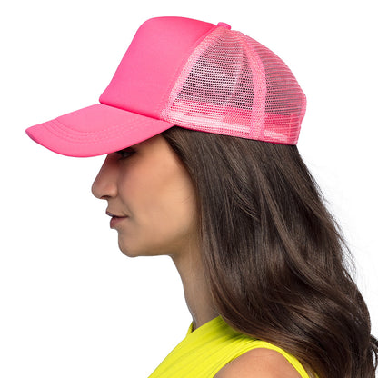 Casquette Trucker Fluo Néon UV Blacklight | Couleurs Vives Fête
