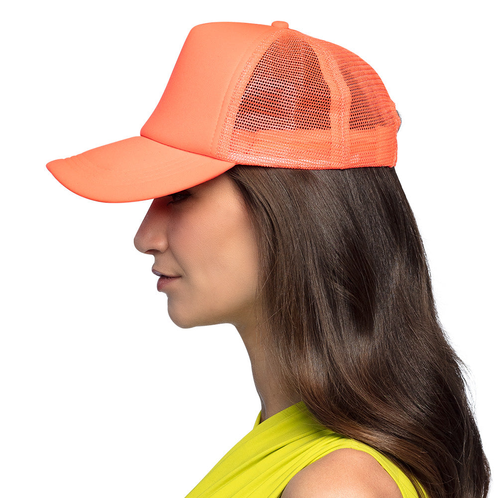 Casquette Trucker Fluo Néon UV Blacklight | Couleurs Vives Fête