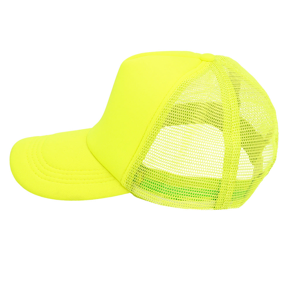 Casquette Trucker Fluo Néon UV Blacklight | Couleurs Vives Fête