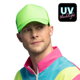 Casquette Filet Fluo UV Néon - Accessoire Rave Party Blacklight