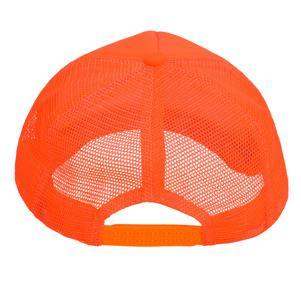 Casquette Filet Orange Fluo UV Blacklight Party