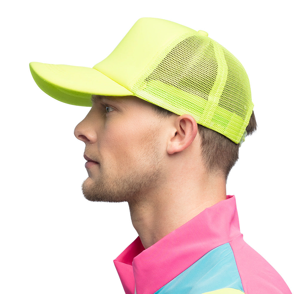 Casquette Néon Fluo UV Blacklight - Accessoire Fête Rave Party