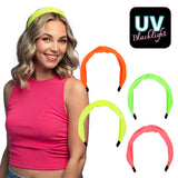 Serre-tête fluo UV Blacklight - 4 couleurs néon