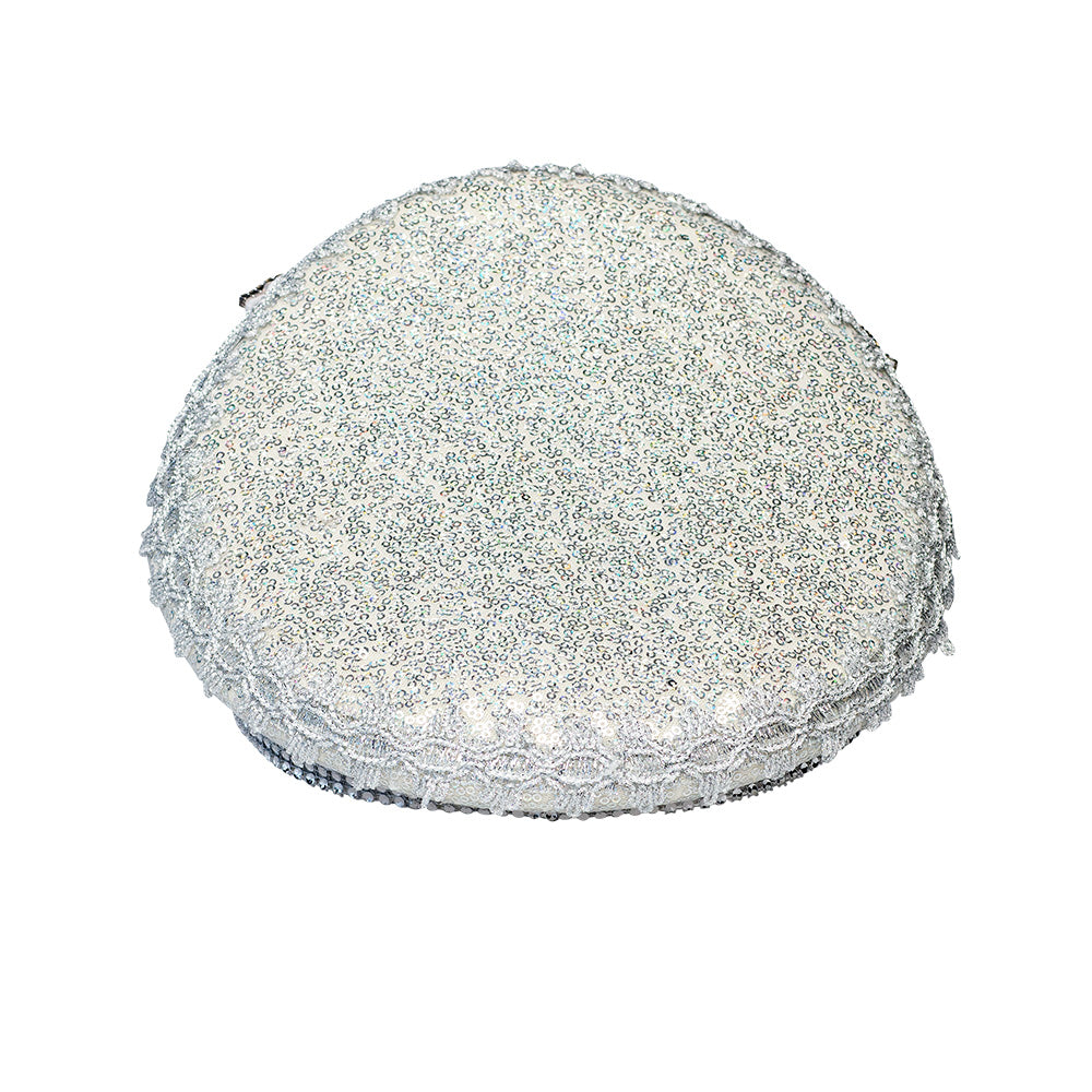 Chapeau Cowgirl Blanc Strass – Accessoire de Fête Glamour