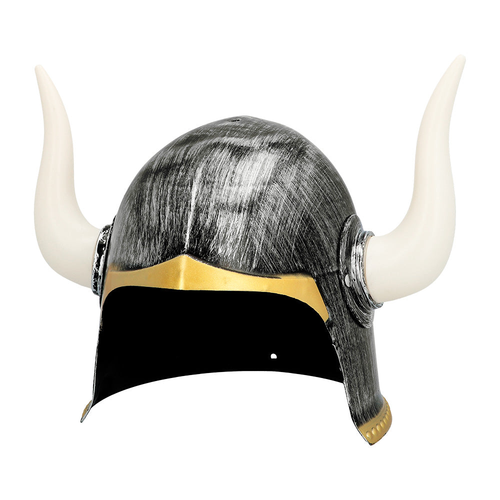 Casque Viking Cornes Blanches - Déguisement Guerrier Nordique