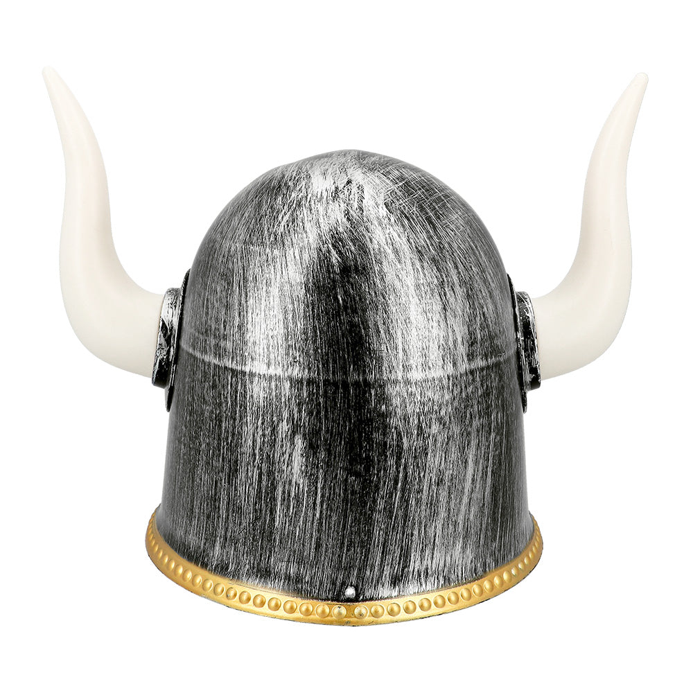 Casque Viking Cornes Blanches - Déguisement Guerrier Nordique