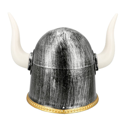 Casque Viking Cornes Blanches - Déguisement Guerrier Nordique