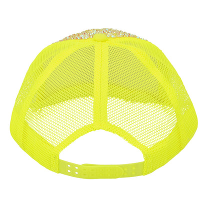 Casquette Sequins Dollars Fluo - Accessoire Disco Party