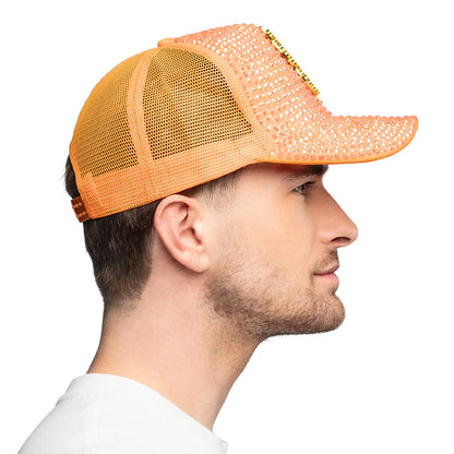 Casquette Sequins Dollars Fluo - Accessoire Disco Party