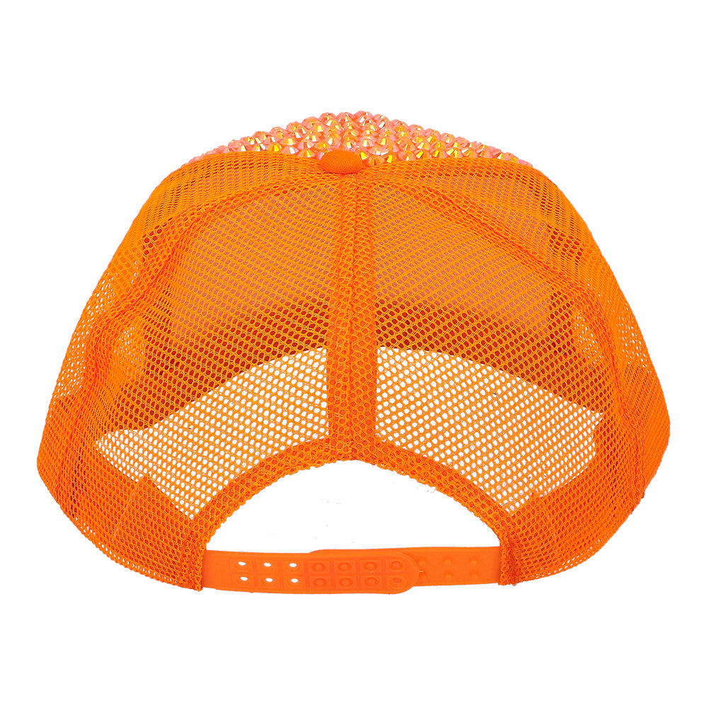 Casquette Sequins Dollars Fluo - Accessoire Disco Party