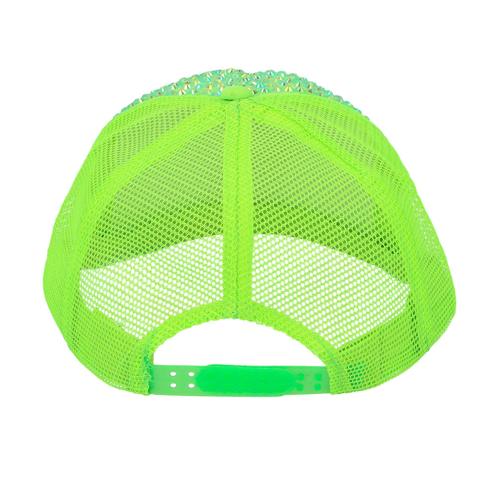 Casquette Sequins Dollars Fluo - Accessoire Disco Party