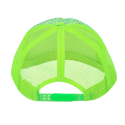 Casquette Sequins Dollars Fluo - Accessoire Disco Party