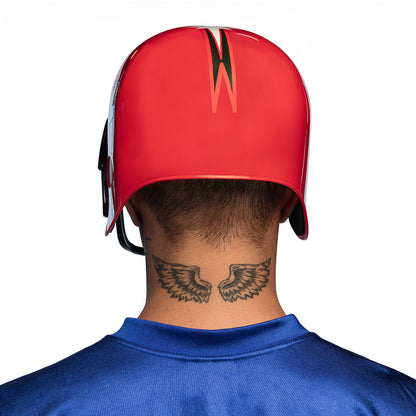Casque Football Américain Rouge avec Grille - Déguisement Adulte