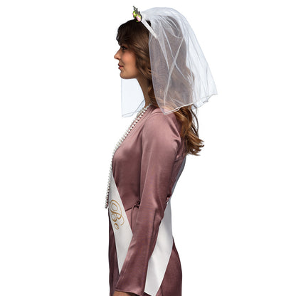 Kit Mariée Evjf avec Voile, Écharpe et Accessoires