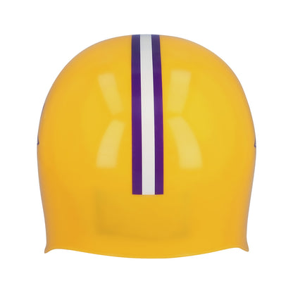 Casque Football Américain Jaune Rayures Violettes