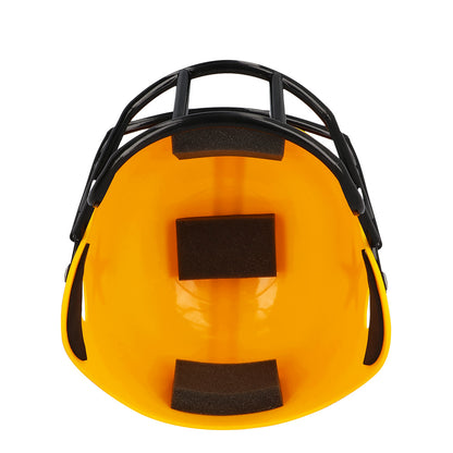 Casque Football Américain Jaune Rayures Violettes