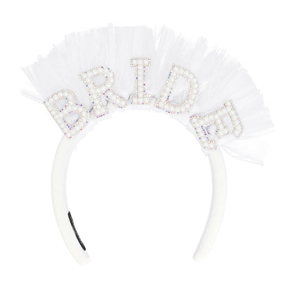 Serre-tête Bride Perlé Blanc - Accessoire Mariage Luxe