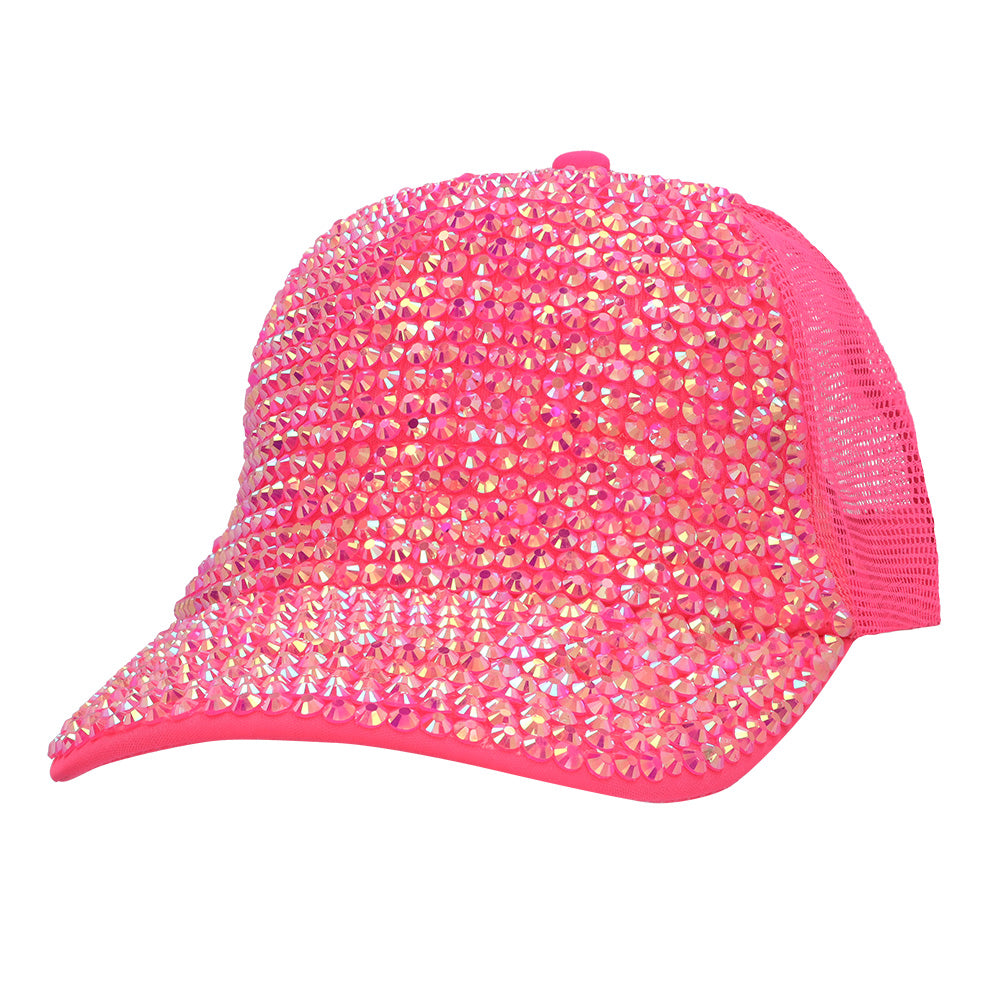 Casquette Paillettes UV Blacklight Fluorescente - 4 Coloris