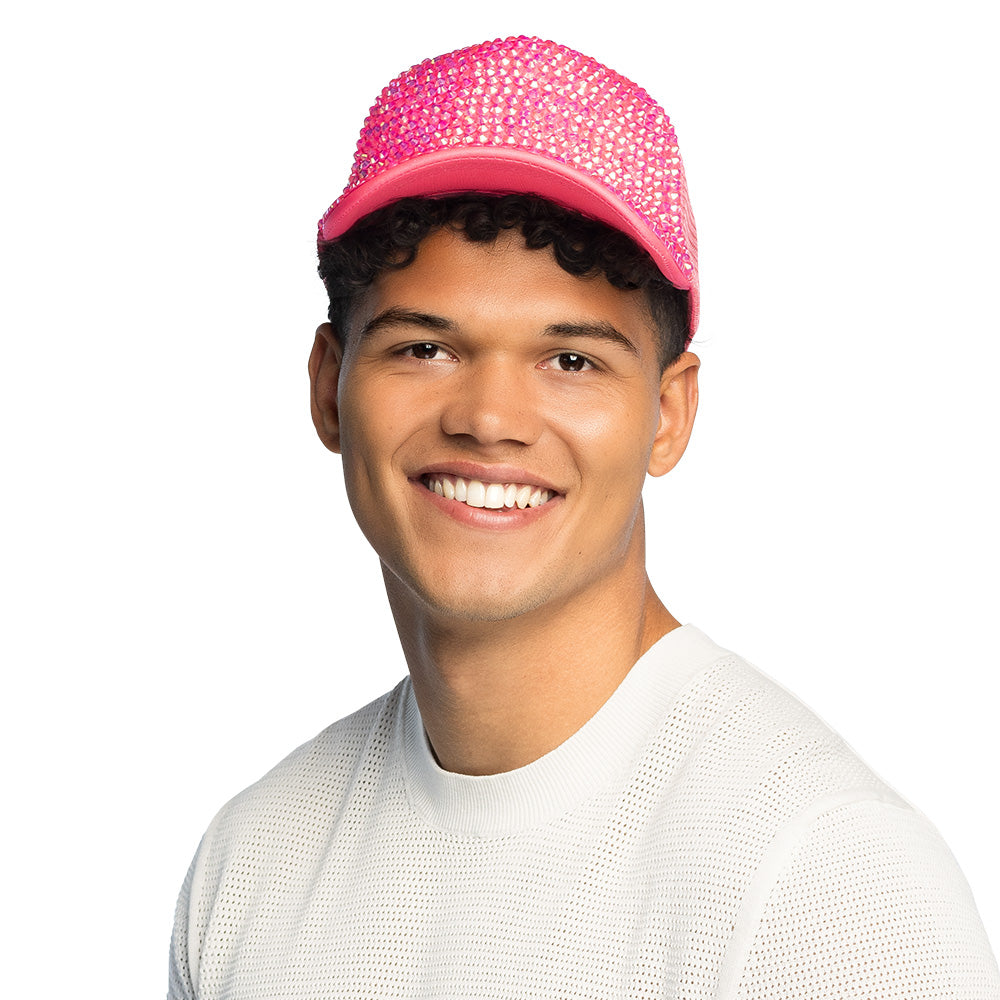 Casquette Paillettes UV Blacklight Fluorescente - 4 Coloris