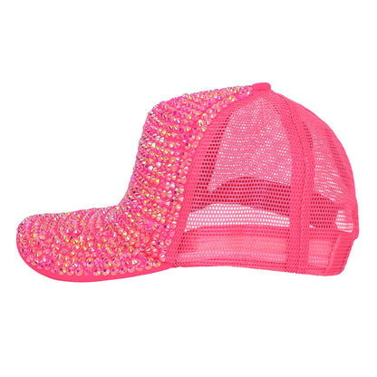 Casquette Paillettes UV Blacklight Fluorescente - 4 Coloris