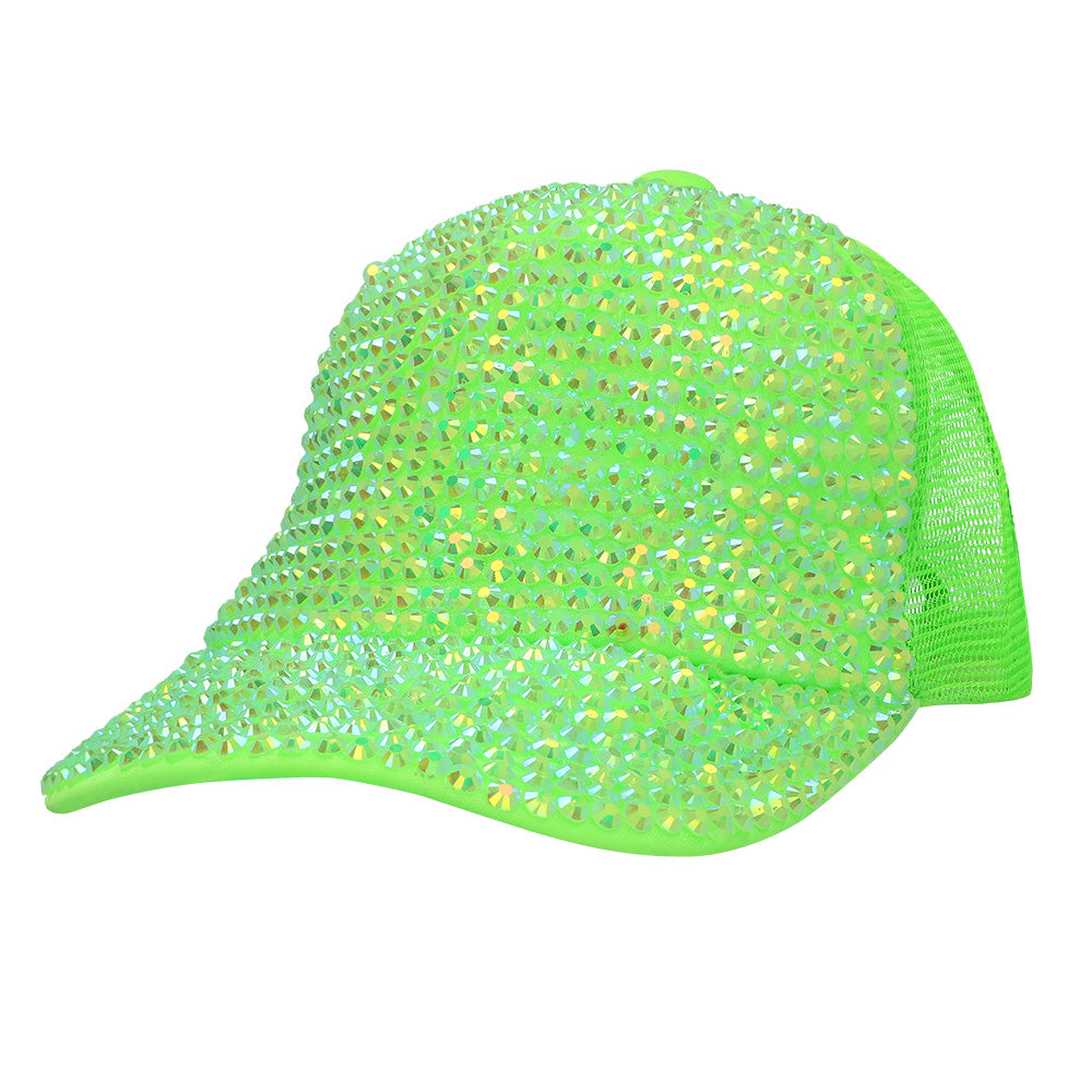 Casquette Paillettes UV Blacklight Fluorescente - 4 Coloris