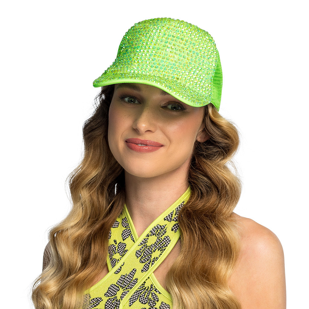 Casquette Paillettes UV Blacklight Fluorescente - 4 Coloris