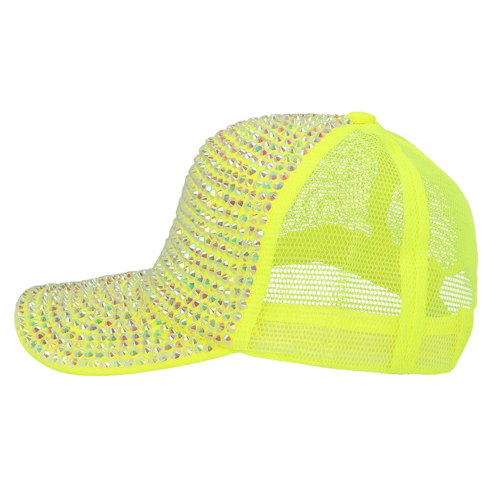 Casquette à Sequins Fluo - Accessoire Party Brillant Unisexe