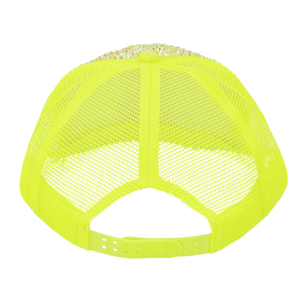 Casquette à Sequins Fluo - Accessoire Party Brillant Unisexe