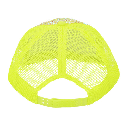 Casquette à Sequins Fluo - Accessoire Party Brillant Unisexe