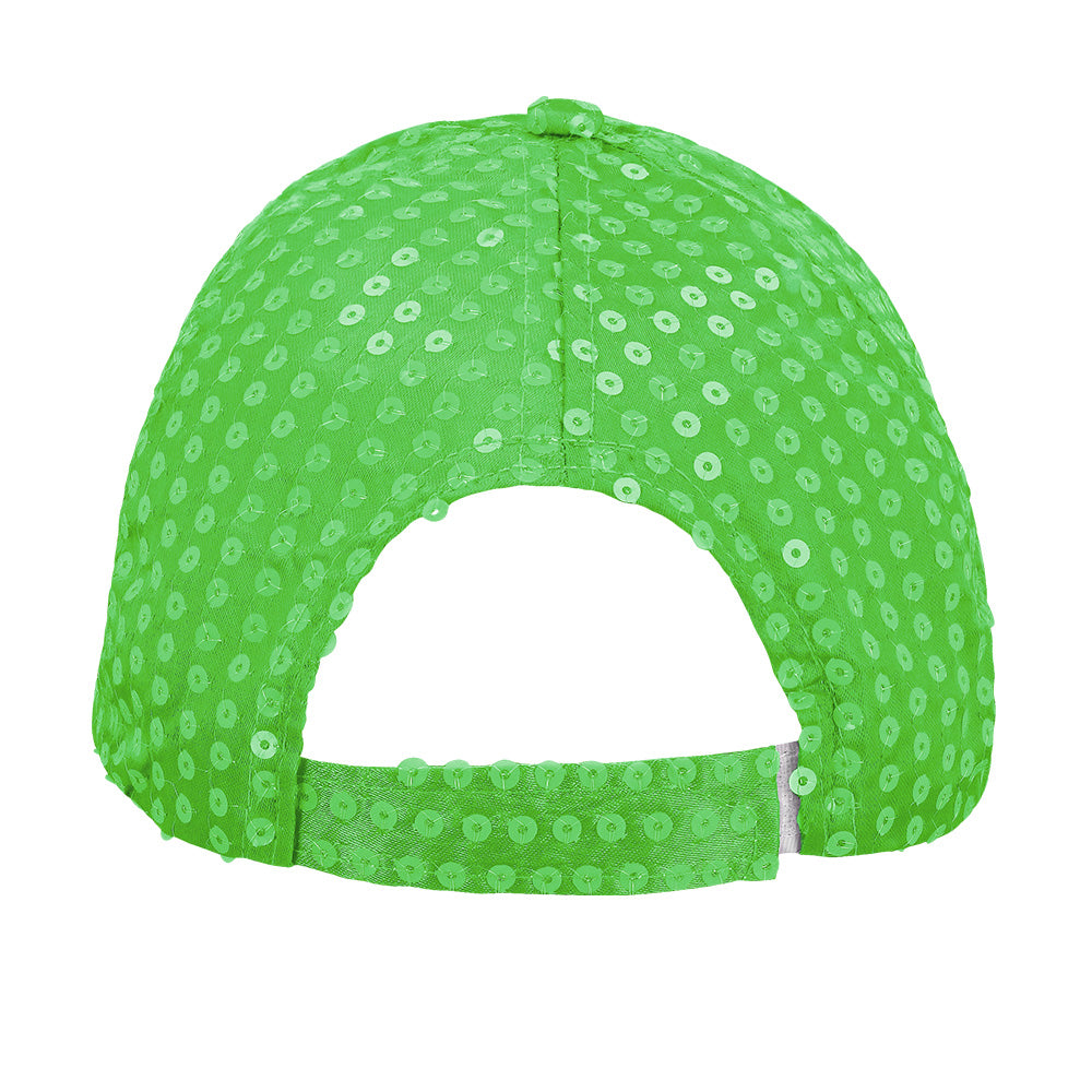 Casquette Sequins UV Blacklight - Fluo Rave Party
