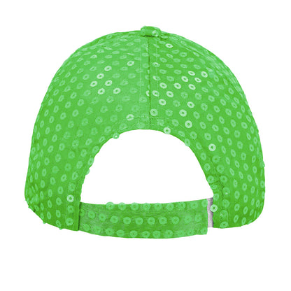 Casquette Sequins UV Blacklight - Fluo Rave Party