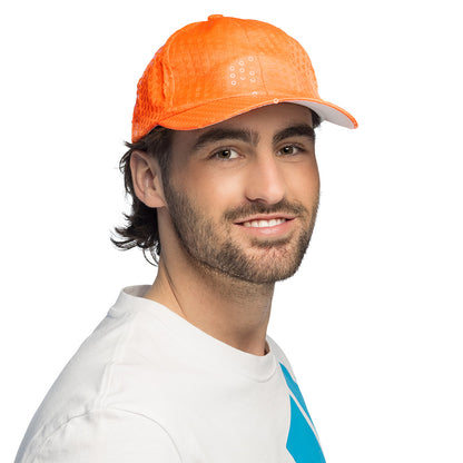 Casquette Sequins UV Blacklight - Fluo Rave Party