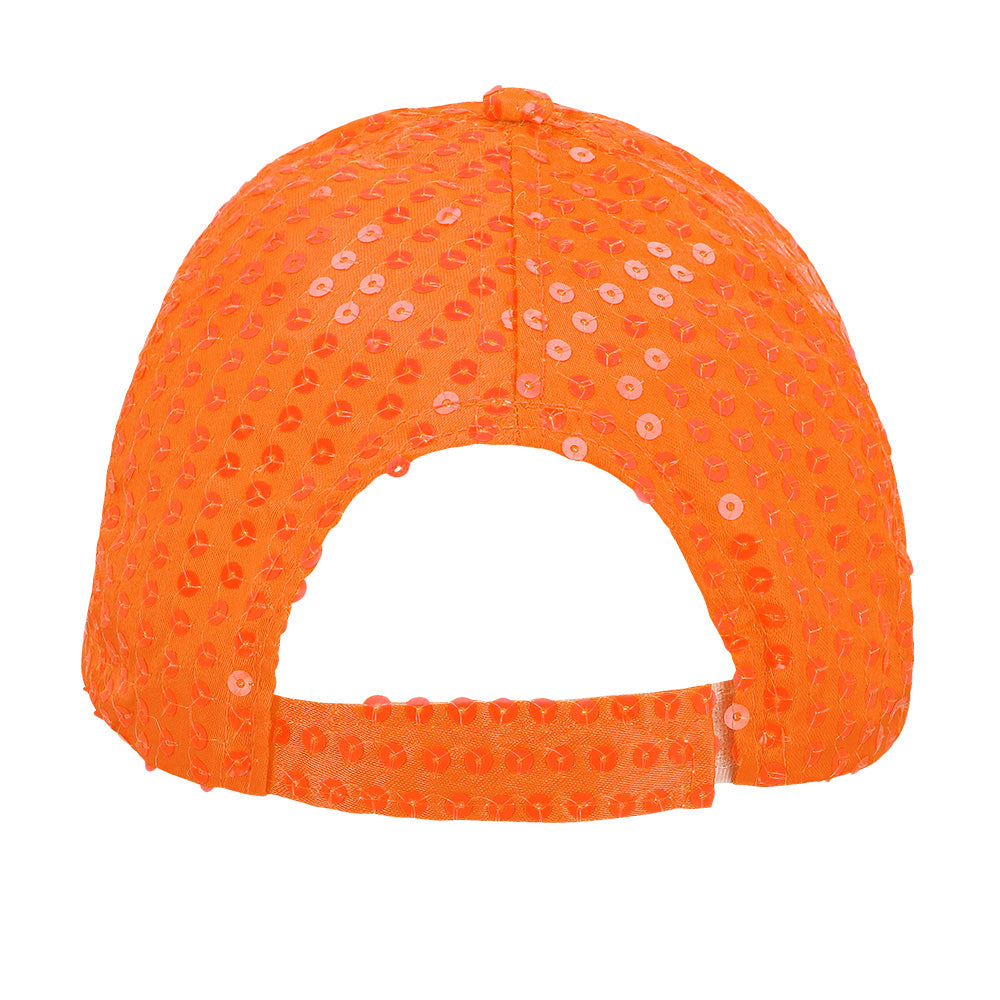 Casquette Sequins UV Blacklight - Fluo Rave Party