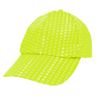 Casquette Sequins UV Blacklight - Fluo Rave Party