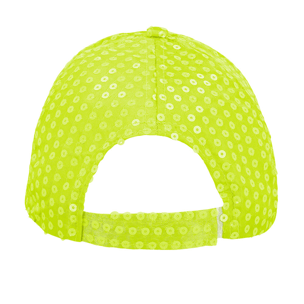 Casquette Sequins UV Blacklight - Fluo Rave Party