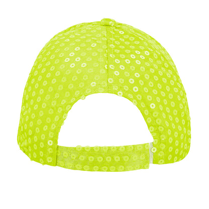 Casquette Sequins UV Blacklight - Fluo Rave Party