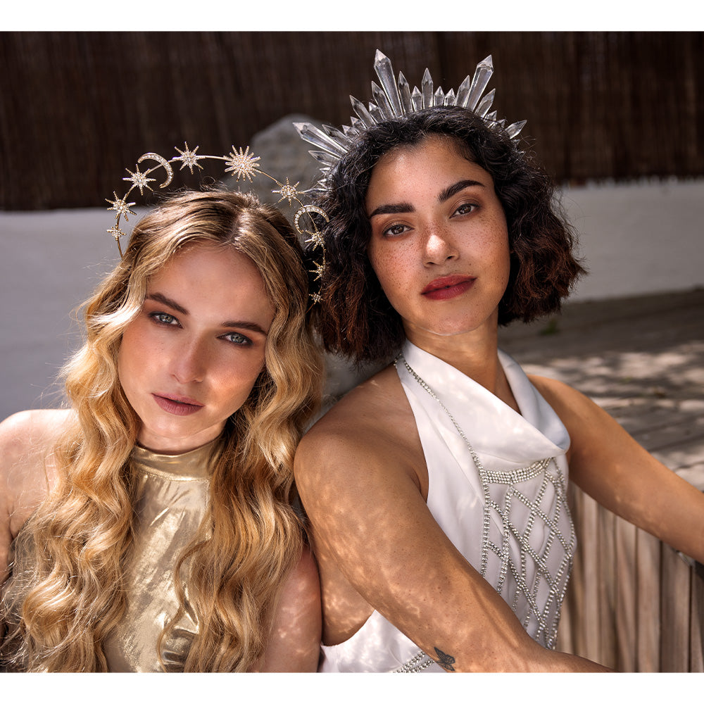 Diadème Cristal Couronne - Accessoire Fête & Déguisement