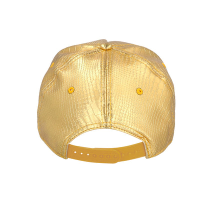 Casquette Dollar Dorée Métallisée avec Strass - Accessoire Soirée