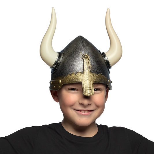 Casque de Viking avec Cornes - Déguisement Médiéval Enfant