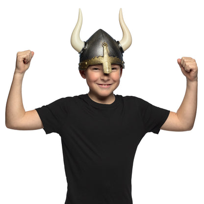 Casque de Viking avec Cornes - Déguisement Médiéval Enfant